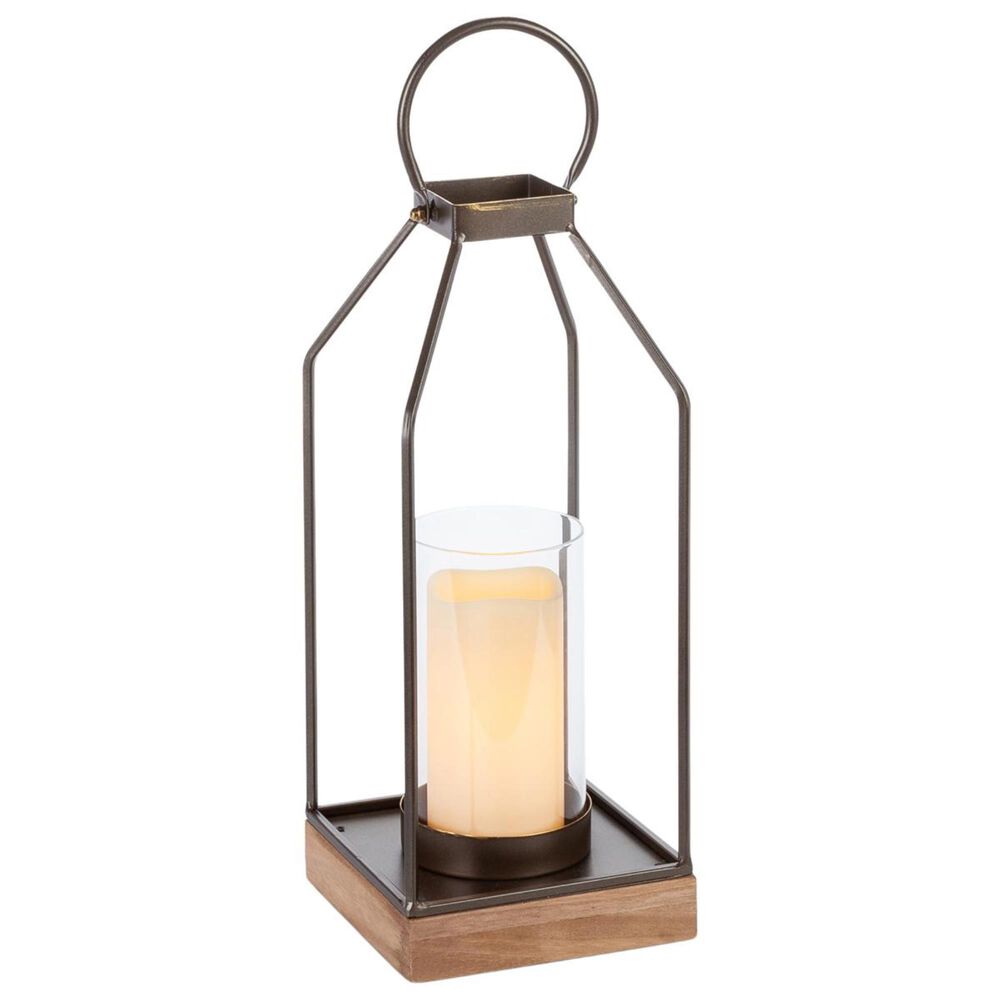 The Gerson Company 14" Metal Lantern (Set of 2), , large