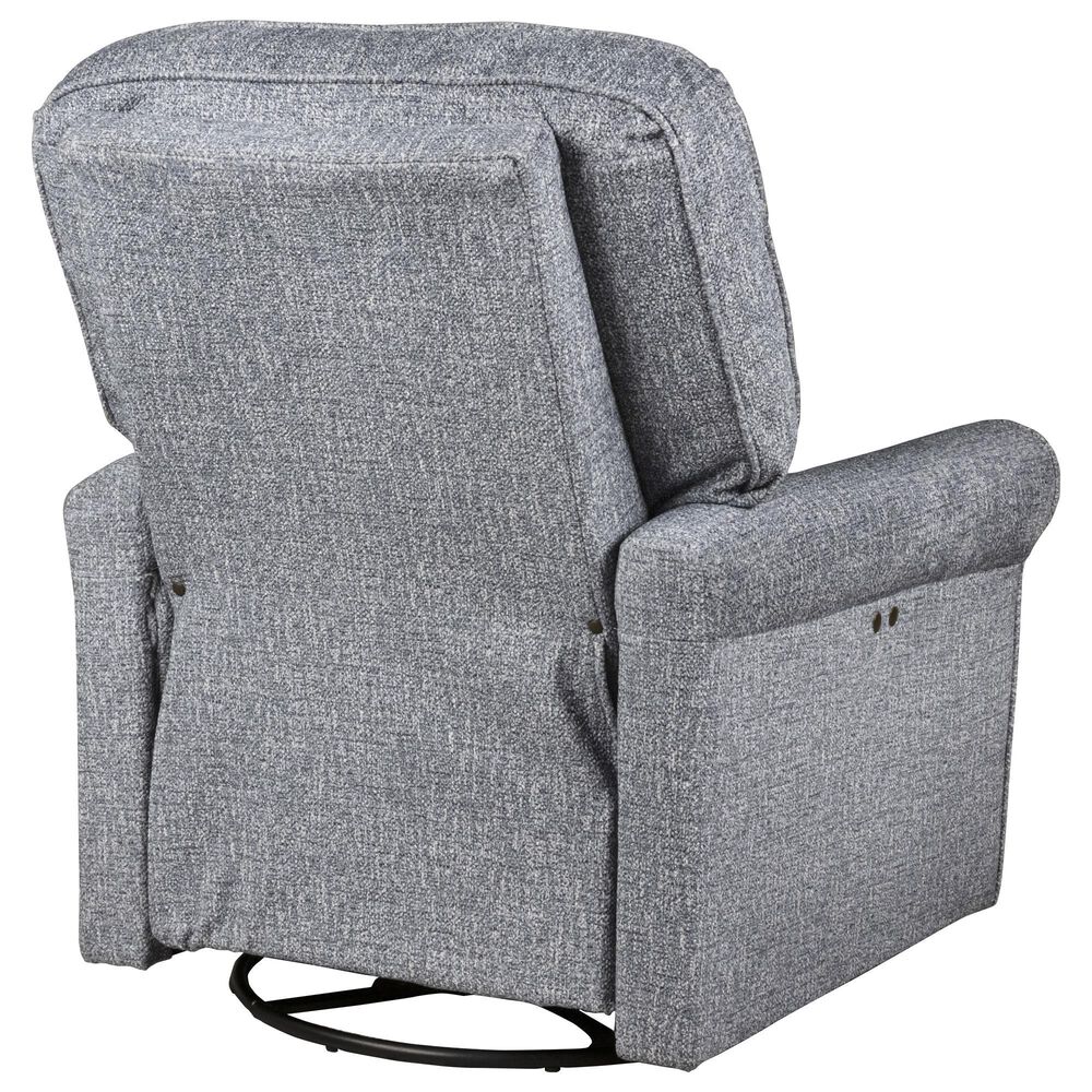 Best Home Furnishings Illusion Power Swivel Recliner in Denim, , large