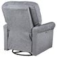 Best Home Furnishings Illusion Power Swivel Recliner in Denim, , large