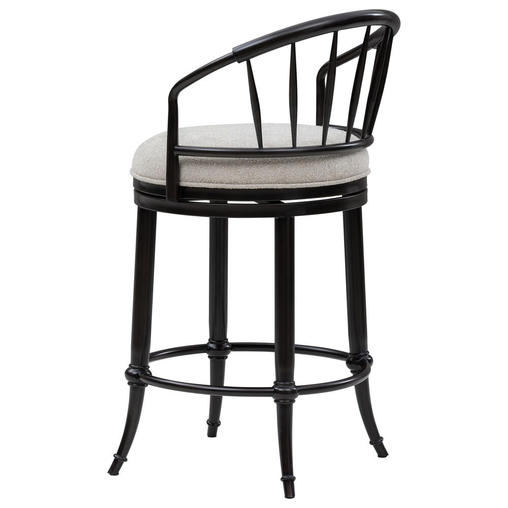Armen Living Luther Counter Height Stool in Dark Brown, , large