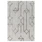 Surya Eloquent 8" x 10" Light Gray, Oatmeal, Medium Brown, Dark Brown and Black Area Rug, , large