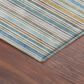 Dalyn Rug Company Soft Essentials Striped Seaside 8" Round Indoor/Outdoor Area Rug, , large