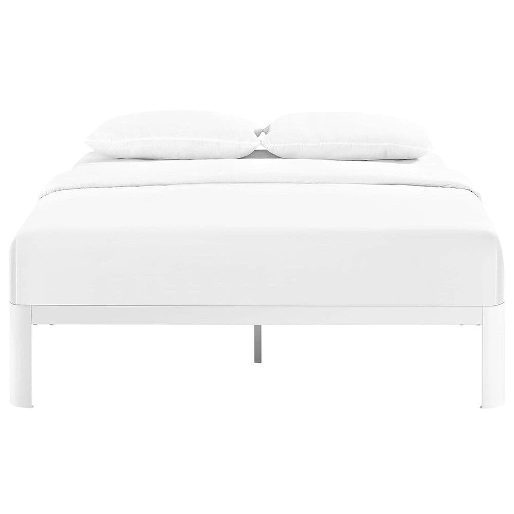 Modway Corinne Full Platform Bed Frame in White, , large