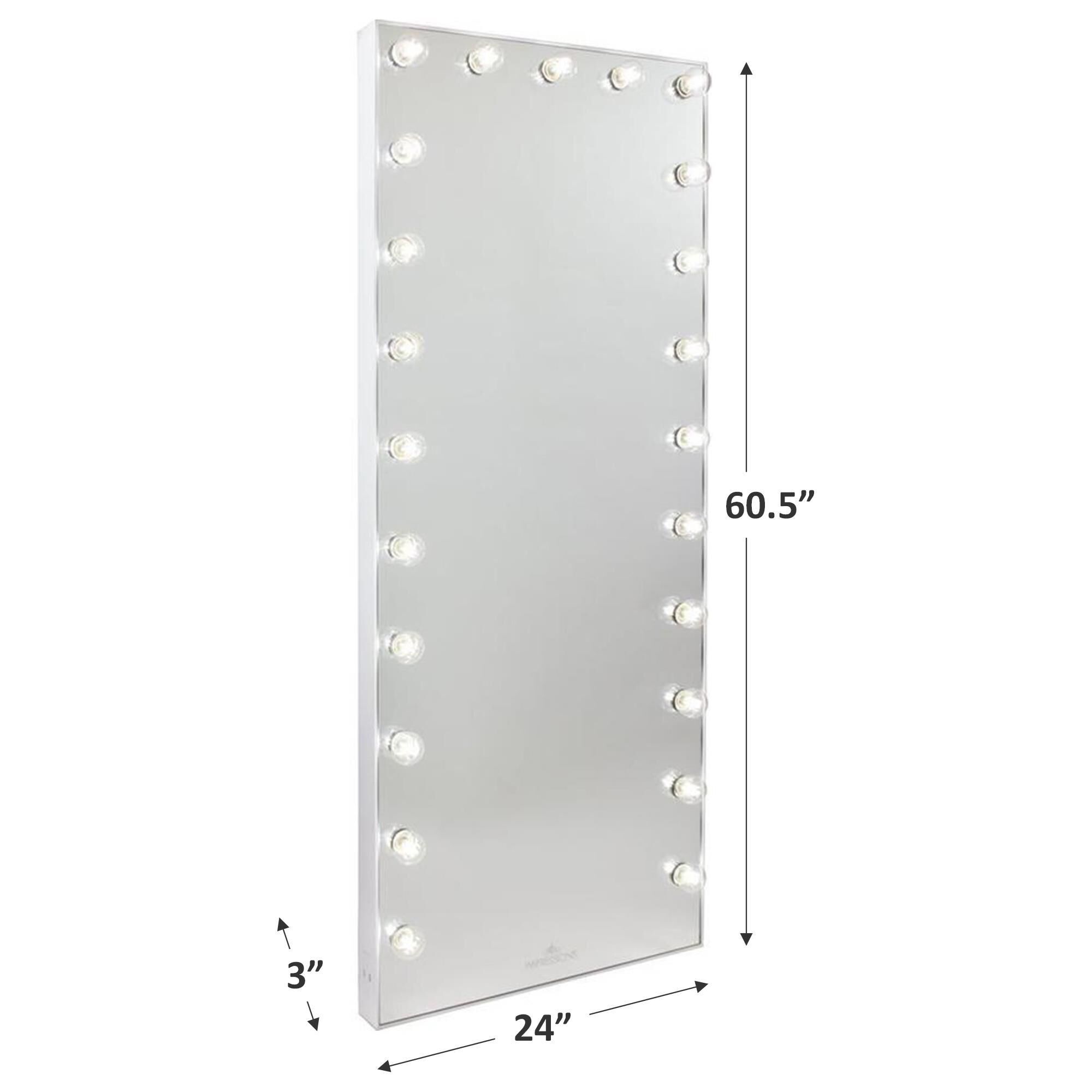 Vanity floor mirror with lights new arrivals