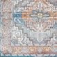 Safavieh Aria 6"6" Round Turquoise and Light Orange Area Rug, , large