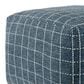Surya Island Vibe Pouf in Navy and White, , large