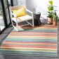 Safavieh Cabana CBN323A 3" x 5" Ivory and Green Indoor/Outdoor Area Performance Rug, , large