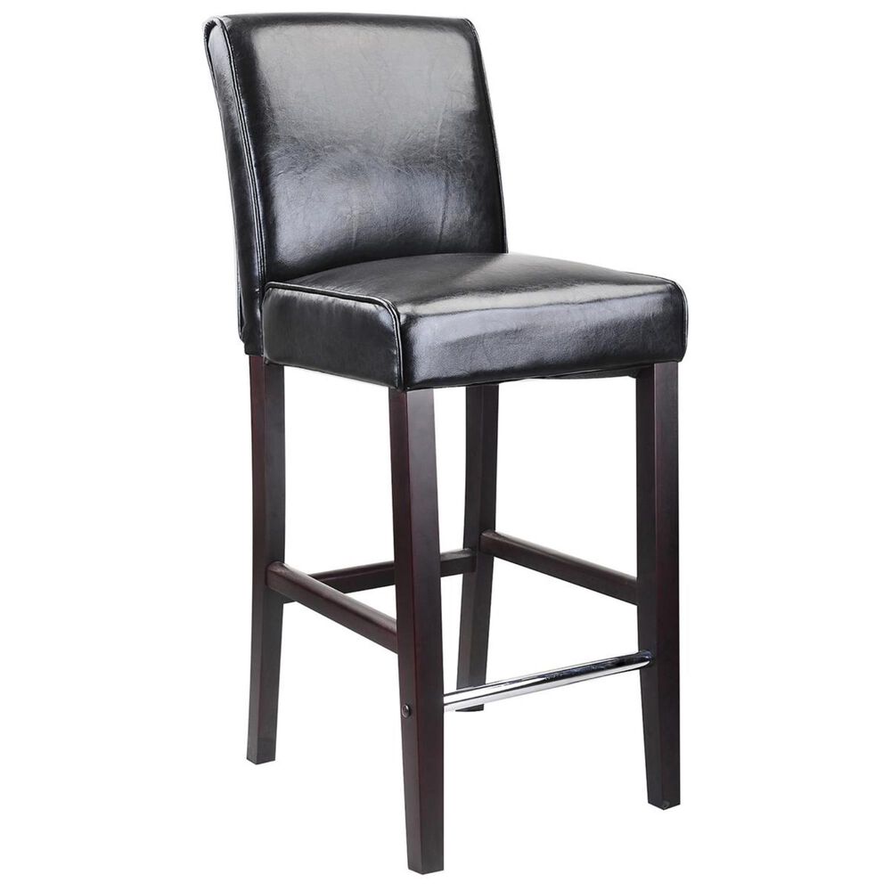 CorLiving Antonio Bar Height Barstool in Black, , large