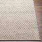 Surya Azalea Geometric 2"6" x 8" Slate, Off White and Ink Blue Indoor/Outdoor Runner, , large
