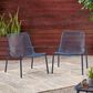 Hearth and Haven Kincaid Outdoor Stackable Mesh Chair in Navy (Set of 2), , large