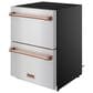 Thor Kitchen Gordon Ramsay 5.4 Cu. Ft. Undercounter Drawer Refrigerator with Rose Gold Handle Kit in Stainless Steel, , large