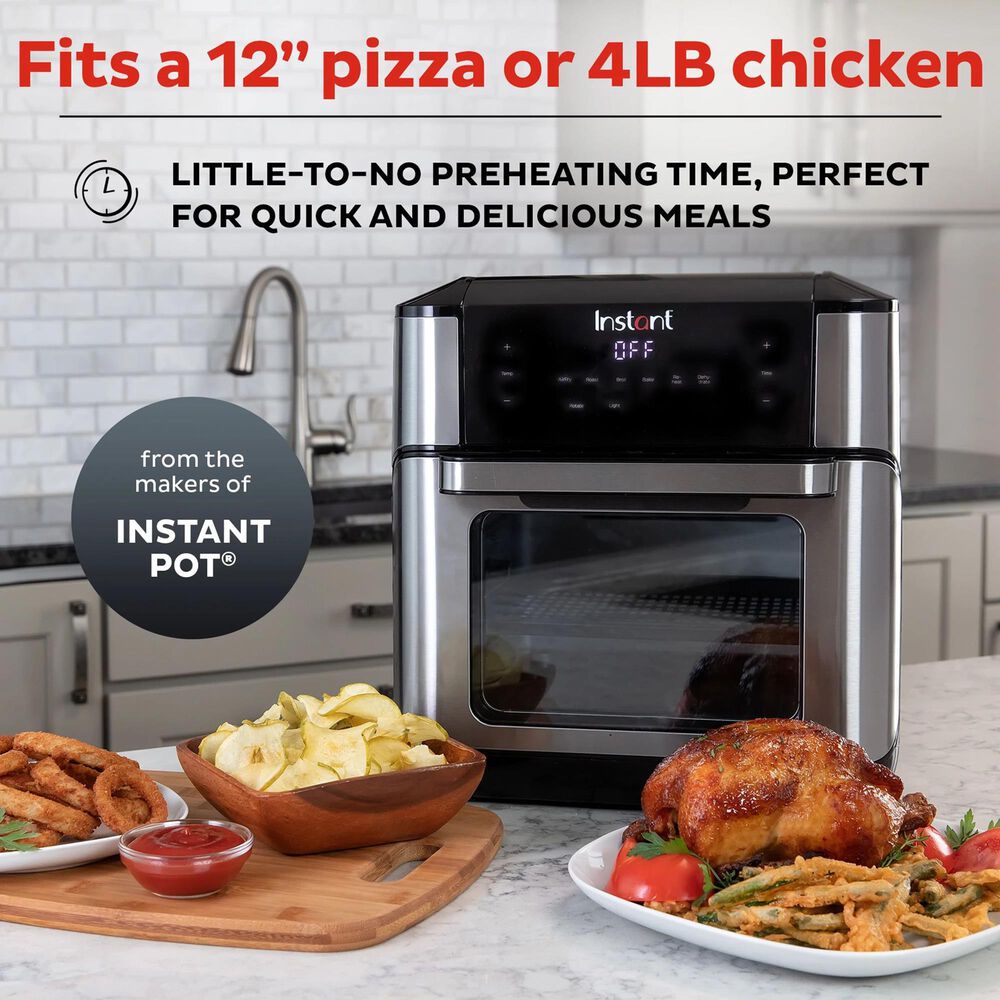 Instant Brands Vortex Plus 10-Quart Air Fryer Oven in Stainless Steel and Black, , large