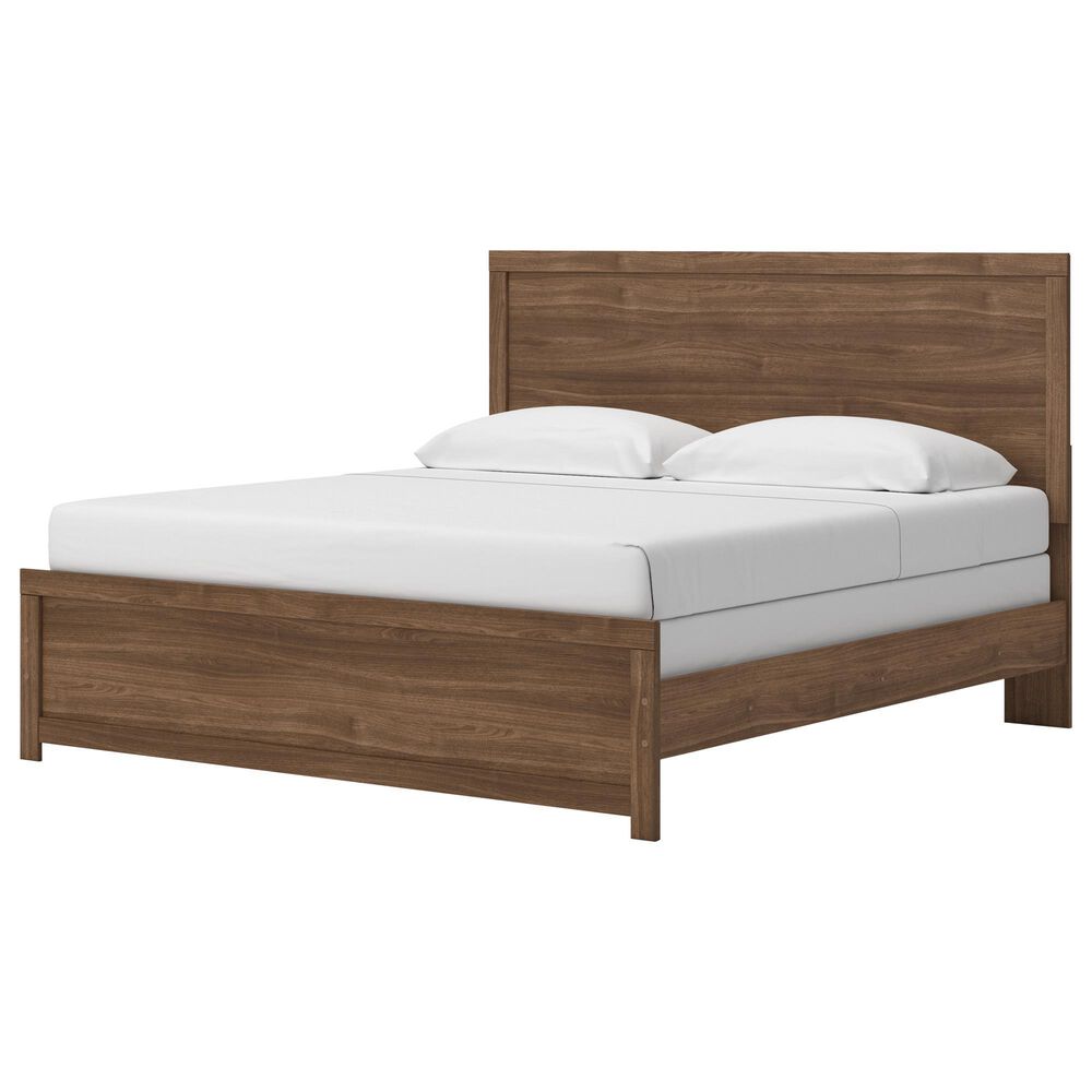 Ashley Broachmyn King Bed with Two Nightstands in Warm Auburn, , large