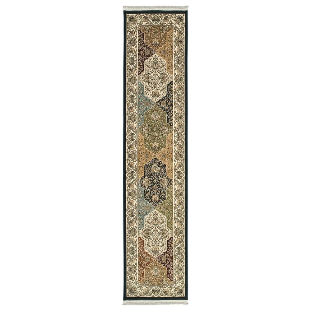 Oriental Weavers Masterpiece 1331X 2"3" x 10" Navy Runner, , large