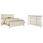 Ashley Willowton 2-Piece King Bedroom Set in Whitewash, , large