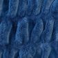 50" x 65" Ruched Faux Fur Throw Blanket in Blue, , large