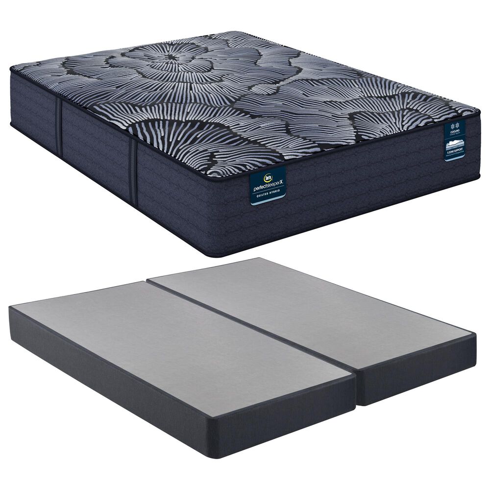 SERTA Perfect Sleeper X Knox Plush King Mattress with High Profile Box Springs, , large