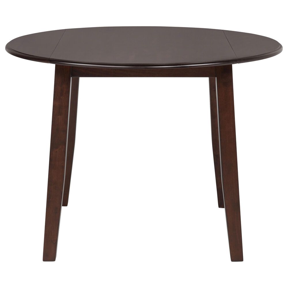Coaster Barton 5-Piece Round Dining Set in Dark Brown, , large