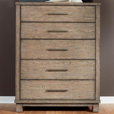 Belle Furnishings Canyon Road 5 Drawer Chest in Burnished Beige, , large