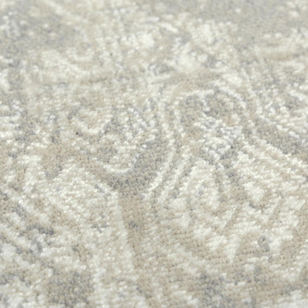 RIZZY Couture Gray and Taupe 2'6" x 8' Runner, , large