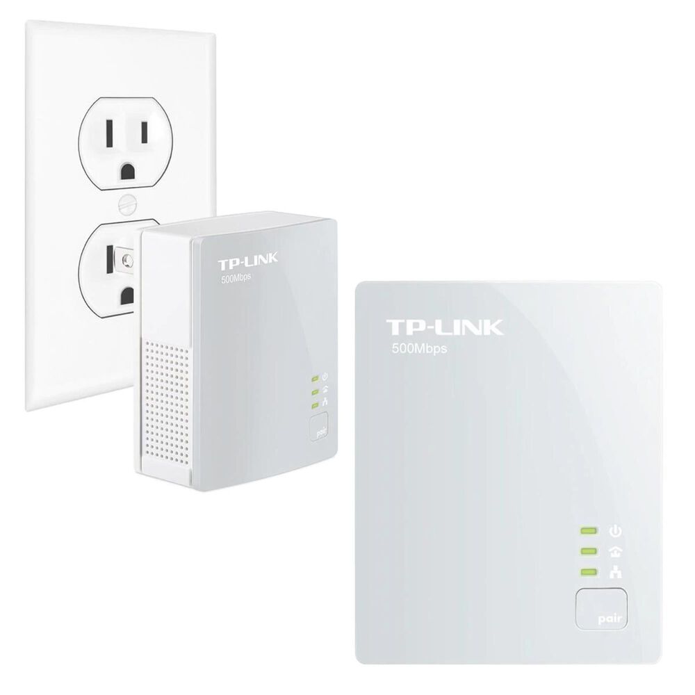 TP-LINK AV600 Nano Powerline Adapter Starter Kit, , large