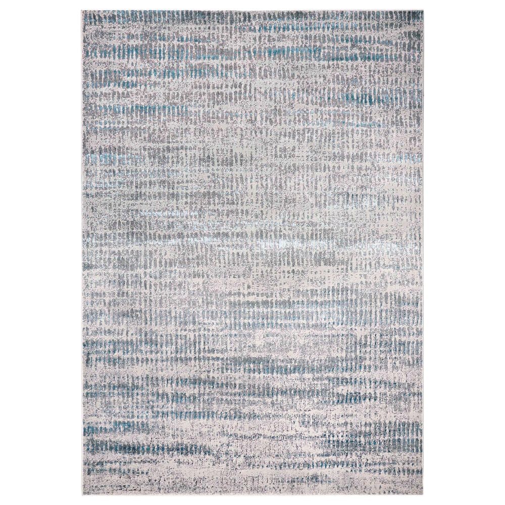 Feizy Azure 3402F 8" x 10" Blue and Gray Area Rug, , large