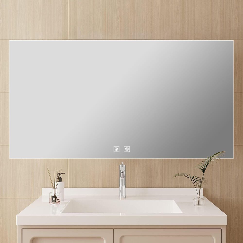 Lexora Home Vellum 72" x 36" LED Vanity Mirror, , large