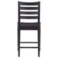 Linon Home Decor Flynn 22" Counter Stool in Black, , large