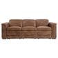 Bernhardt Lioni Power Reclining Sofa with Power Headrest in Brown, , large