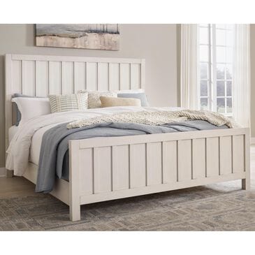 Ashley Shaybrock King Panel Bed in Antique White, , large