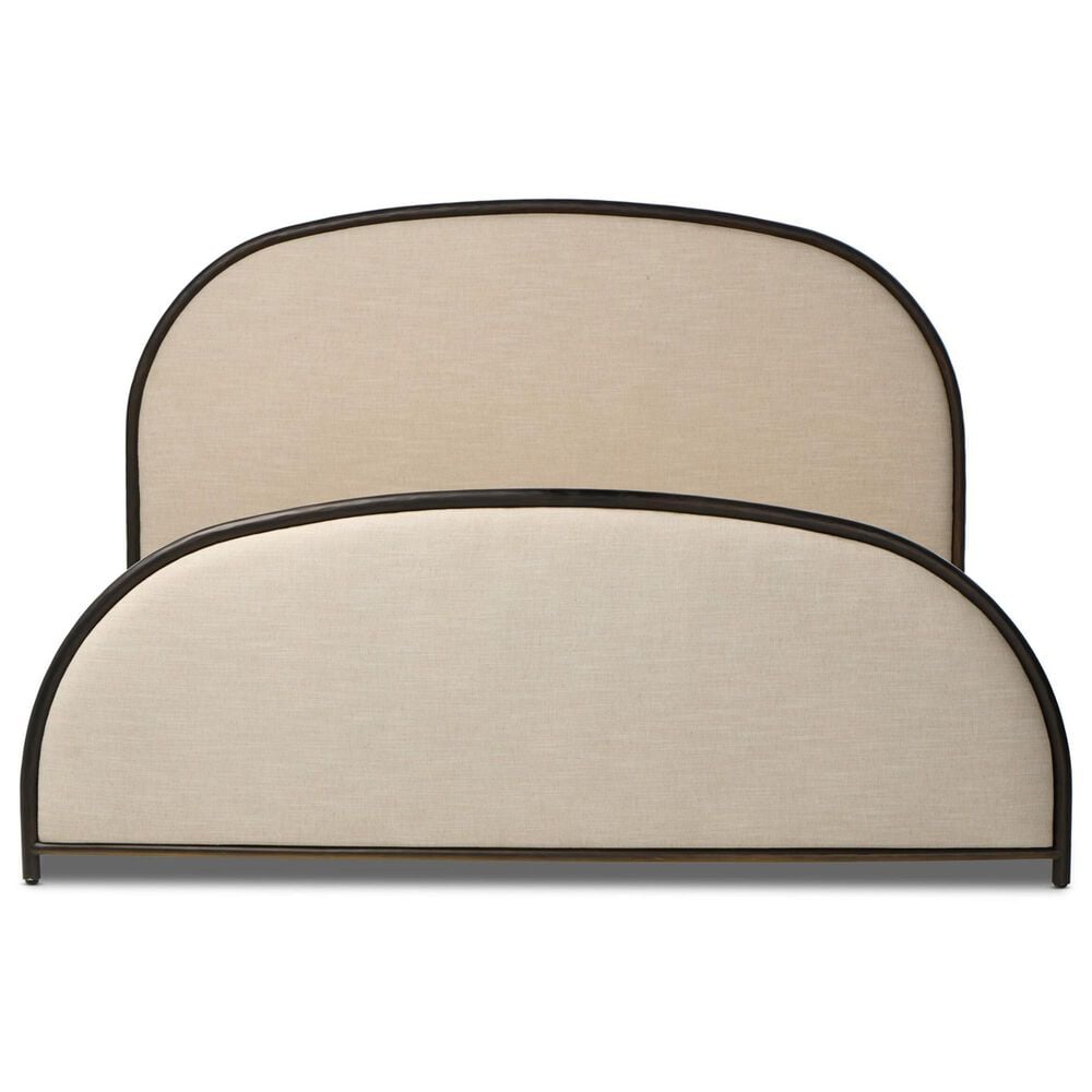 Four Hands Lamont Queen Platform Panel Bed in Savory Parchment, , large
