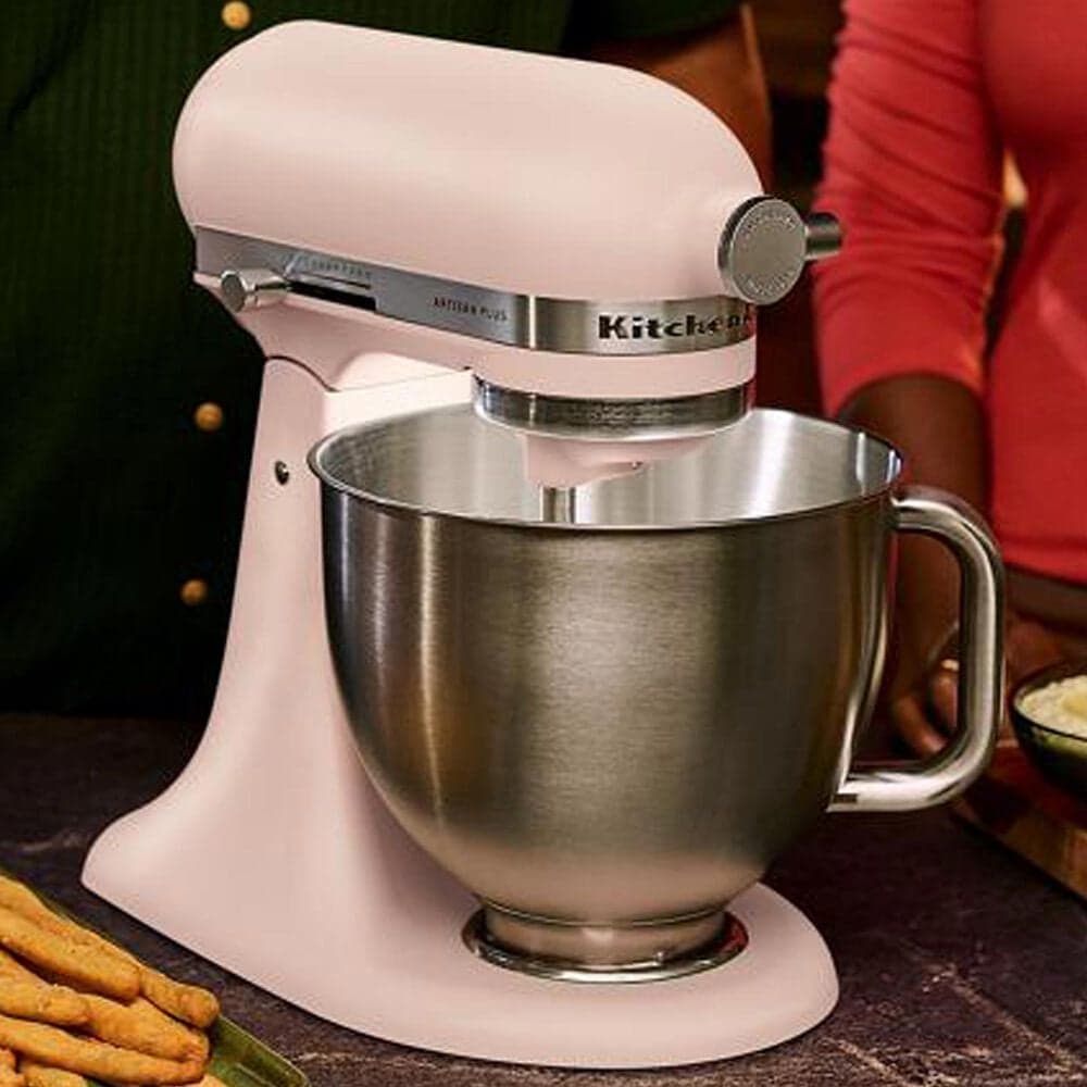 KitchenAid Artisan Plus 5-Quart Stand Mixer in Feather Pink, , large