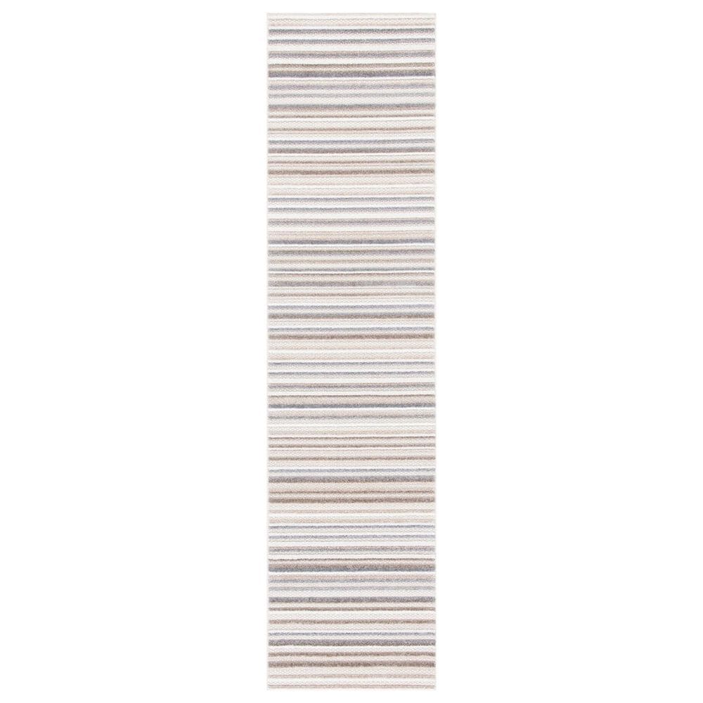 Safavieh Cabana CBN323B 2"2" x 9" Ivory and Grey Indoor/Outdoor Performance Runner, , large
