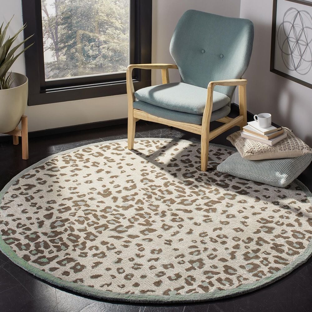 Safavieh Martha Stewart Kalahari 6&#39; Round Grassland Green Area Rug, , large