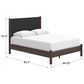 Ashley Pamytta Queen Upholstered Panel Platform Bed in Rich Brown, , large