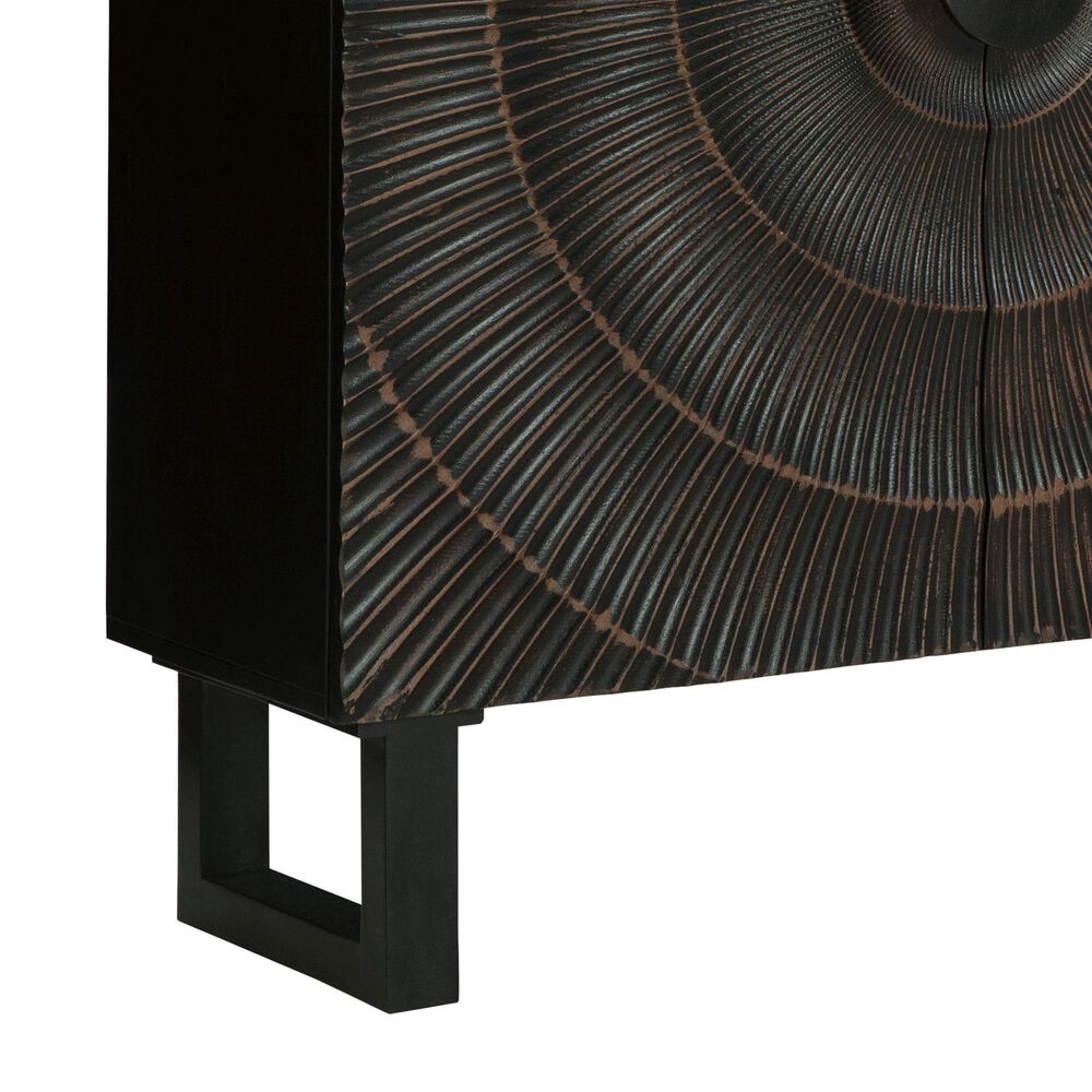 Ashley Fosterman Accent Cabinet in Distressed Black, , large