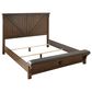 Signature Design by Ashley Lakeleigh Queen Panel Bed with Footboard Bench in Dark Brown, , large