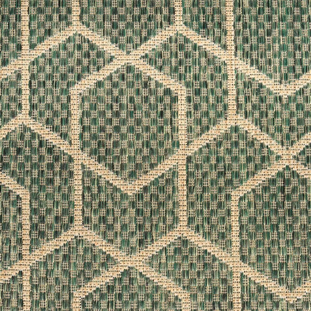 Nourison Horizon HOZ01 Green 2&#39; x 6&#39; Indoor/Outdoor Runner, , large