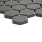 Emser Source Black 1" x 1" Hexagon on 11" x 11" Matte Porcelain Mosaic Sheet, , large