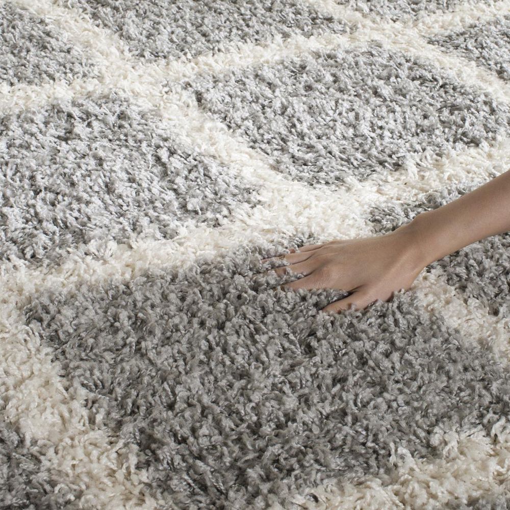 Safavieh Dallas Shag SGD258G-10 10&#39; x 14&#39; Grey/Ivory Area Rug, , large