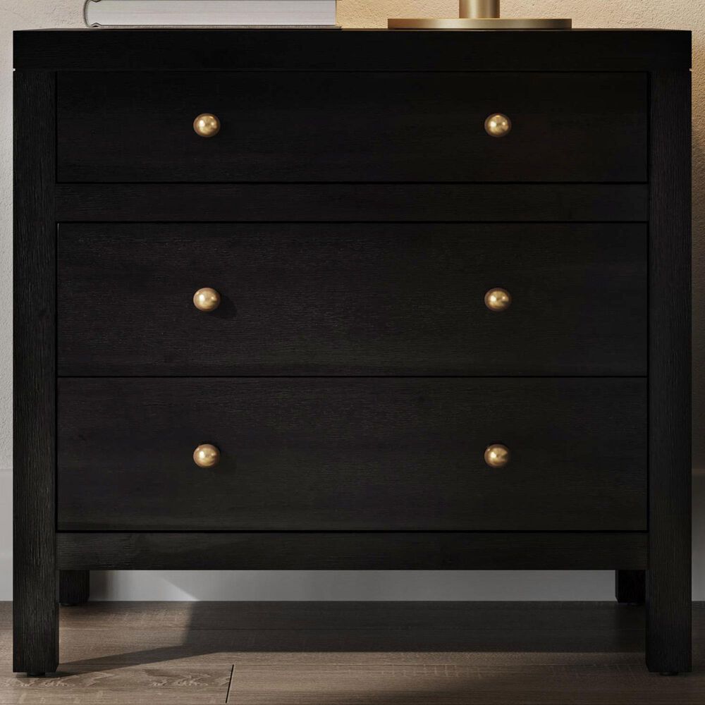 Butler Specialty Company Nora 3 Drawer Nightstand in Coffee Brown, , large