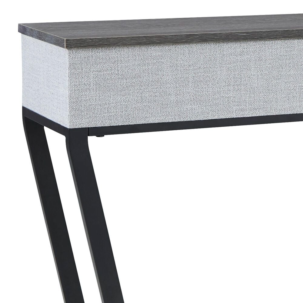 Ashley Sethlen Console Sofa Table with Speaker in Gray and Black, , large