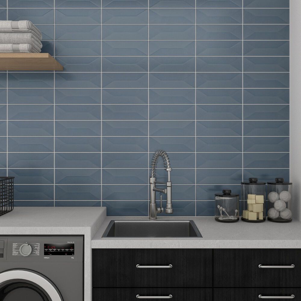 Dal-Tile Mythology Titan 4&quot; x 12&quot; Wave Crest Ceramic Tile, , large