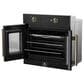 Forno Asti 30" Single Electric Wall Oven with French Door in Black, , large