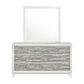 Titanic Furniture Artic 6-Drawer Dresser in Gray and White, , large
