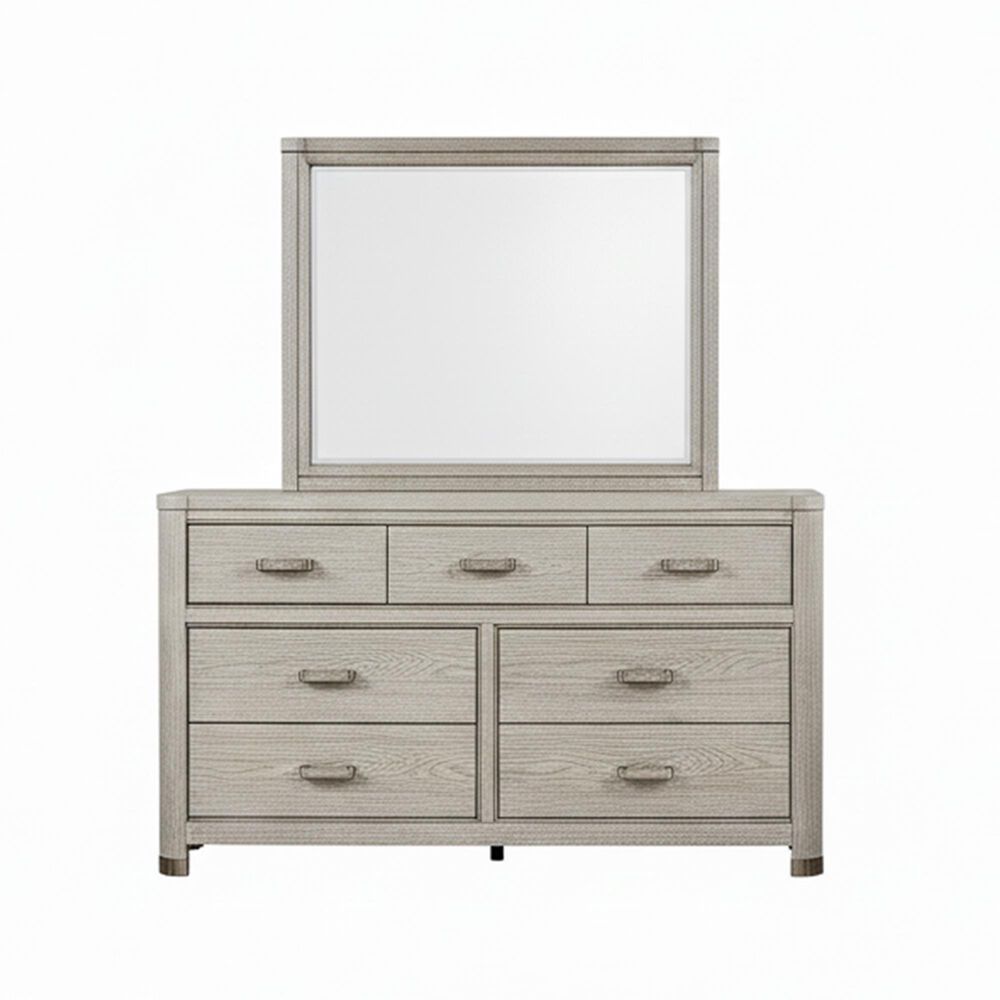 Sasha Lee Dresser and Mirror in Washed Oak, , large