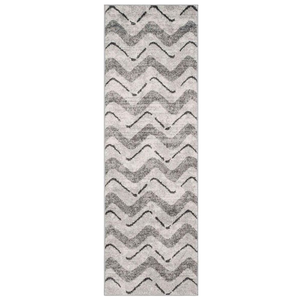 Safavieh Adirondack ADR121P 2&#39;6&quot; x 8&#39; Silver and Charcoal Runner, , large