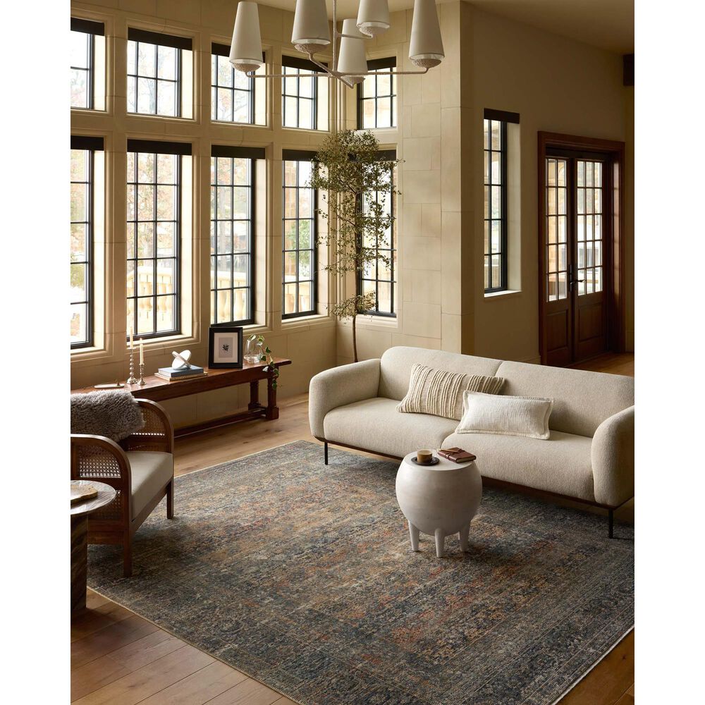 Loloi Heritage 3&#39; x 5&#39; Midnight and Multicolor Area Rug, , large
