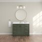 37B Lucerne 48" Single Bathroom Vanity in Deep Olive Green with Marble Top and Backsplash, , large
