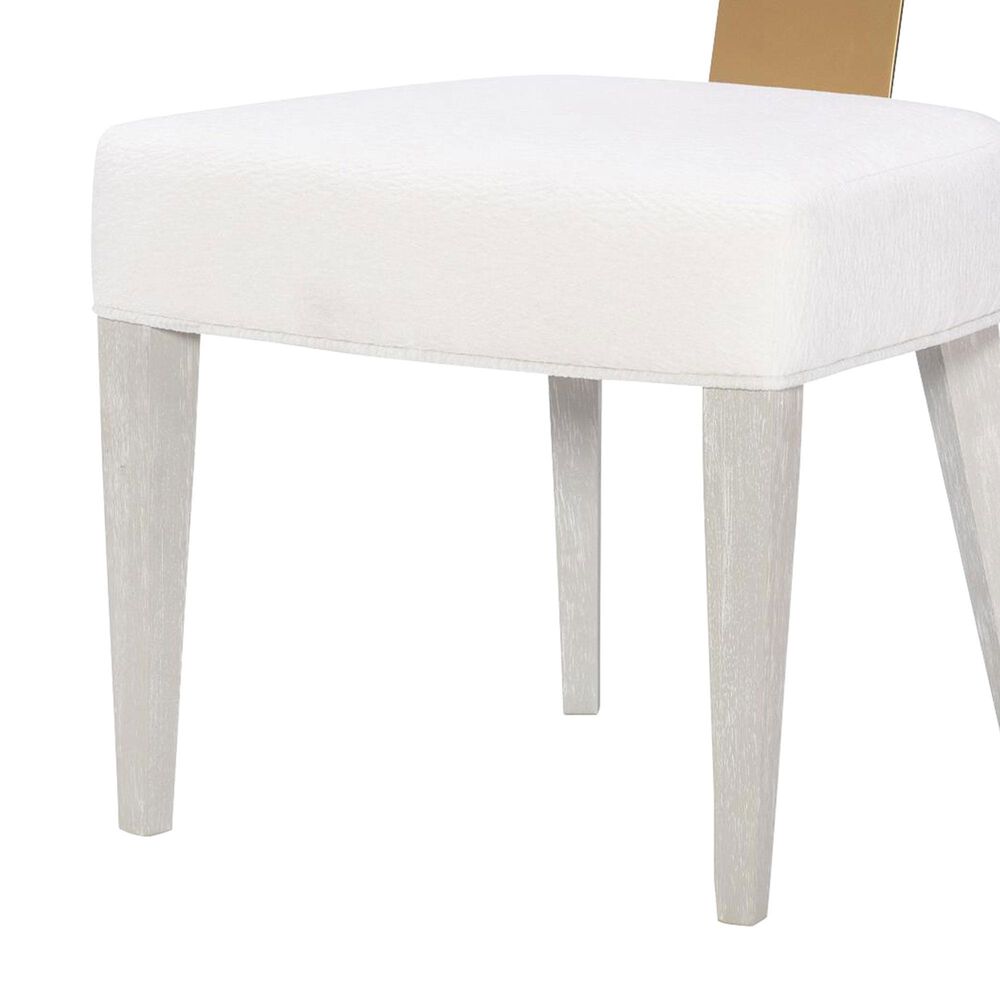 Legacy Classic Furn Direct Shp Miramar Upholstered Side Chair in Oyster and Brass, , large